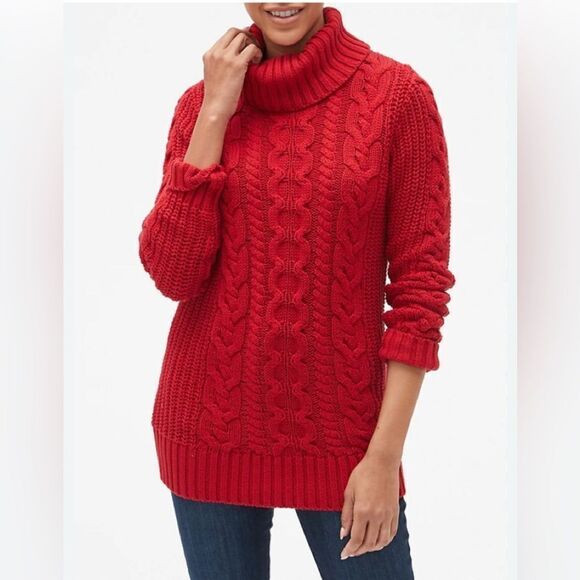 GAP Heavy Cable Knit Cowl Neck Sweater- NWT Size L - Picture 9 of 9